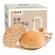 舌里 全麦软欧面包早餐休闲零食健身粗粮代餐杂粮 0脂原味欧包-800g