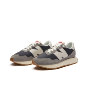 New Balance nb男鞋女鞋237系列透气情侣休闲鞋 浅灰/深蓝色MS237SC 38(脚长23.5cm)
