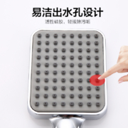 莱尔诗丹 Larsd 卫浴淋浴花洒套装全铜龙头增压顶喷手持花洒喷头套装 带置物架妇洗喷枪N086