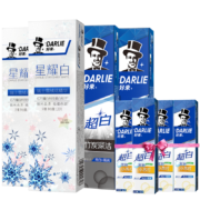 PLUS会员：DARLIE 好来 原黑人)星耀白竹炭双重焕白牙膏 120g*4（赠 小苏打牙膏40*4g）