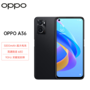OPPO A36 8GB+128GB 云雾黑 高通骁龙680 5000mAh长续航 90Hz护眼炫彩屏 大内存游戏拍照手机oppoa36