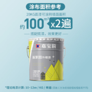 嘉宝莉CARPOLY 外墙漆 面漆防水防晒耐候抗污 工程款白色净味乳胶漆外墙环保涂料 20kg