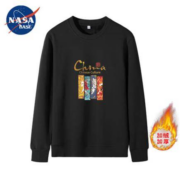 PLUS会员：NASA BASE  情侣款加绒卫衣 DST3032 *2件