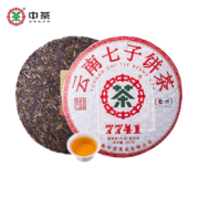 中茶 牌茶叶 云南普洱茶 7741澜沧高山乔木生茶饼 2022年 整提(7饼*357g)