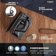 缤特力/博诣poly V5200 办公耳机/商务车载/开车通话/降噪自动接听/黑色