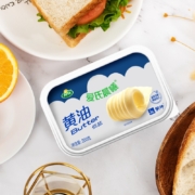 蒙牛 黄油 马苏里拉 早餐芝士片 家庭烘焙煎牛排早餐三明治饼干蛋烘焙原料 黄油200g
