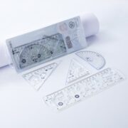小鱼儿 1173 尺子 四件套 20cm 蓝色