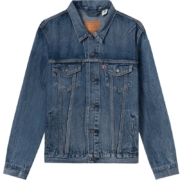 【商场同款】Levi's李维斯男士蓝色翻领牛仔夹克外套