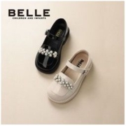 BeLLE 百丽 女童公主小皮鞋乐福鞋秋冬新款洋气百搭公主鞋单鞋学生表演鞋