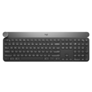 罗技（Logitech） Craft 无线蓝牙键盘 办公键盘 超薄 带优联 深灰色 旗舰款 【Craft】无线蓝牙/超薄/带旋钮