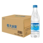 京东百亿补贴：恒大冰泉 饮用天然弱碱性矿泉水 500ml*24瓶