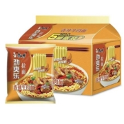 京东特价app: 康师傅 劲爽香辣牛肉面 5连包
