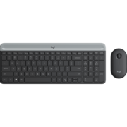 罗技（Logitech） MK470键鼠套装 无线键鼠套装 静音全尺寸超薄键盘 办公 商务差旅套装 MK470 黑色