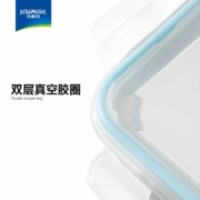 乐唯诗 高硼硅玻璃饭盒保鲜盒微波炉专用饭盒套装便当盒带盖长方形大中小号 高硼玻璃汤碗【700ml】