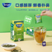 始于1837年英国品牌，Tetley 泰特利 进口级浓香型绿茶茶包 25袋