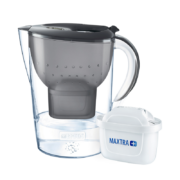 碧然德（BRITA）滤水壶Marella海洋系列3.5L雅典黑 1壶1芯 家用过滤净水器自来水 净水壶滤芯
