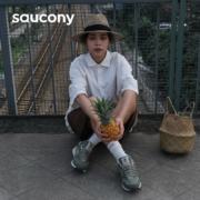 Saucony索康尼22秋季新款SHADOW 6000菠萝环保复古情侣运动休闲鞋