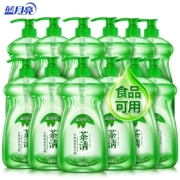 蓝月亮 茶清洗洁精 洗涤灵（绿茶清香）1kg*12瓶 快速去油可去果蔬农残 天然安全 不伤手无残留
