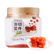 富爸爸 韩国风味辣白菜泡菜 瓶装切件泡菜 750g 切好的泡菜 酸辣下饭菜方便菜 酱菜咸菜凉菜