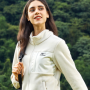 2022年秋季新款！Mizuno 美津浓 情侣款立领抓绒衣外套