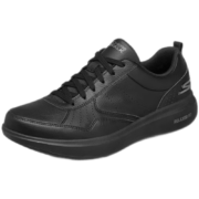 斯凯奇Skechers皮鞋男百搭时尚商务休闲鞋子户外舒适透气软底减震通勤正装鞋216000 全黑色/BBK 42