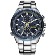 西铁城(CITIZEN)手表 蓝天使男士手表光动能多局电波表运动腕表 AT8020-54L