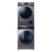 双11预售、PLUS会员：Haier 海尔 EG100MATE3S+GBN100-636 热泵式洗烘套装 星蕴银