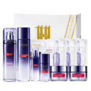 L'OREAL PARIS 巴黎欧莱雅 护肤套装（乳液110ml+晶露130ml+赠 乳液50ml+晶露65ml+零点霜15ml*2+面膜33g*3）*2件