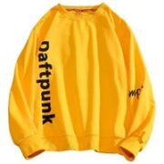 DAFTPUNK 疯庞克 男士字母印花卫衣 RA21G934