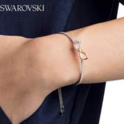 浪漫精致！SWAROVSKI 施华洛世奇 LIFELONG BOW系列 蝴蝶结手链 5447079