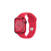 Apple 苹果 Watch Series 8 智能手表 41mm 红色铝金属表壳 红色硅胶表带（北斗、GPS、血氧、ECG）