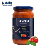 lasicilia（辣西西里) 意大利进口 拿坡里原味番茄风味意面酱350g 罗勒风味意粉酱番茄酱调味意大利面酱