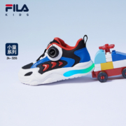 FILA KIDS斐乐童鞋儿童跑步鞋2022冬新款男女小童加绒闪灯运动鞋