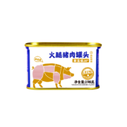 京东京造 火腿猪肉罐头午餐肉 减盐版198g*3罐 露营食材方便面搭档 低盐清淡