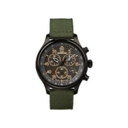 TIMEX 天美时 中性 T499389J Expedition Rugged Field 计时码表带皮革表带