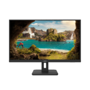 AOC电脑显示器 27英寸全高清 VA广视角 HDMI+VGA 快拆支架可壁挂 爱眼低蓝光不闪办公显示屏27E12HM
