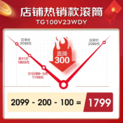 小天鹅（LittleSwan）滚筒洗衣机全自动 10公斤大容量家用变频除菌消毒洗京品智能家电以旧换新 多彩触摸屏TG100V23WDY