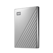 西部数据(WD) 4TB 移动硬盘 Type-C My Passport Ultra 2.5英寸 银色 机械硬盘 便携存储 密码保护 兼容Mac
