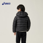 ASICS//亚瑟士童装新款冬季男女中大童轻薄不肿羽绒服外套 001黑色 130cm