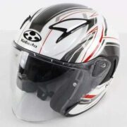 日本摩托车头盔三大品牌！OGK KABUTO Exceed Claw 摩托车头盔 半盔双镜片 XL码 581558