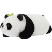 TheGreenParty 趴姿熊猫胖胖棕熊毛绒玩具 50cm