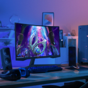 三星（SAMSUNG）27英寸 2K 1000R曲面 144Hz HDR 1ms响应  Free-sync 窄边框 G55T 电竞显示器 C27G55TQWC