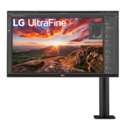 LG 27英寸 4K HDR400 Type-C反向60W充电 10.7亿色 内置音箱 Ergo人体工学支架 FreeSync 显示器 27UN880