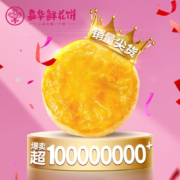 嘉华 鲜花饼 经典玫瑰饼500g原味10枚便携袋 云南特色糕点休闲零食 家庭实惠装