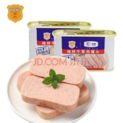 PLUS会员：梅林 午餐肉罐头 340g*2罐*2件