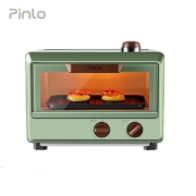 Pinlo 品罗（pinlo）蒸汽电烤箱家用家用蒸烤箱多功能蒸烤一体小型迷你多功能烘焙蛋糕烤箱10升 pinlo迷你蒸汽烤箱 复古绿