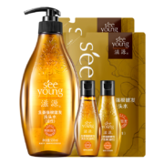 滋源生姜洗发水套装 强根健发洗发5件套 洗535ml+235ml*2+60ml*2（无硅油 强韧丰盈 养护受损 男女士 油性）