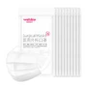 概率券、京喜APP：WELLDAY 维德医疗 成人医用外科口罩 灭菌级 白色 共100只(10只/袋*10袋)