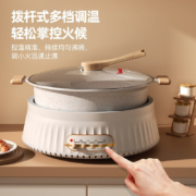 梦多福 鸳鸯电火锅 可拆卸分体电锅多功能电火锅家用4升自助火锅专用锅多人大容量电煮锅多用途涮肉料理锅 【升级鸳鸯锅】可分离式锅身 4L大容量电火锅|不粘锅涂层|快速加热