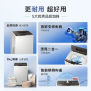 海尔（Haier)   原厂品质 波轮洗衣机全自动家电  以旧换新 直驱变频强劲平稳  线屑过滤 8公斤 BM029